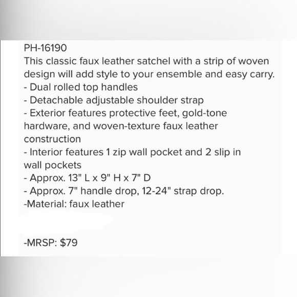 Pink Haley Bag Haley Two Tone Satchel Blue - Picture 7 of 7